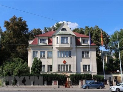 Đại sứ quán Việt Nam tại CH Séc. (Ảnh: Ngọc Biên/TTXVN).