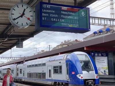 Tuyến đường sắt tốc độ cao tại châu Âu. (Ảnh: PV/Vietnam+).