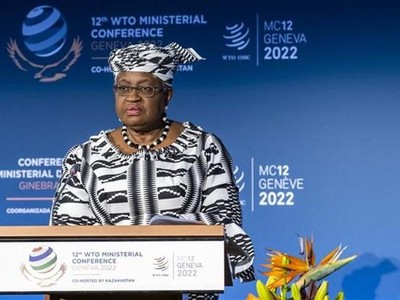 Tổng giám đốc Tổ chức Thương mại Thế giới (WTO) Ngozi Okonjo-Iweala. (Ảnh: AFP/TTXVN)