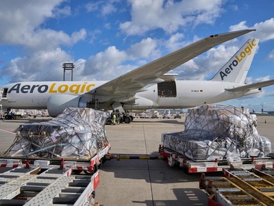 Đội tàu bay Boeing 777F của Lufthansa Cargo trên chặng bay từ Frankfurt đến Việt Nam được vận hành bởi AeroLogic.