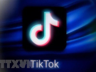 Biểu tượng của mạng xã hội TikTok. (Ảnh: AFP/TTXVN).