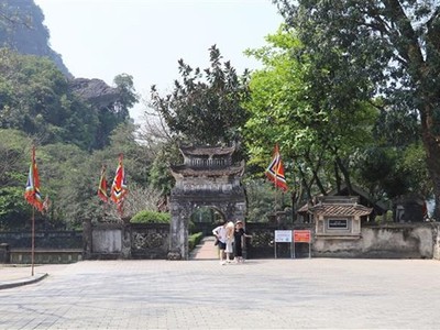 Đền thờ vua Đinh Tiên Hoàng thuộc Khu di tích Cố đô Hoa Lư. (Ảnh: Đức Phương/TTXVN).