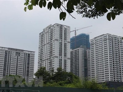 Một khu chung cư ở Hà Nội. (Ảnh: Minh Nghĩa/TTXVN)