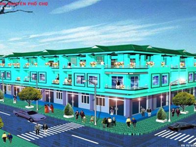 Phối cảnh Dự án Khu phố thương mại Phường 8 TP. Cà Mau.