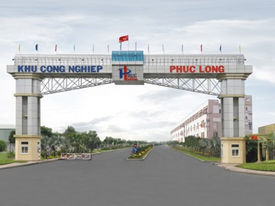 Khu công nghiệp Phúc Long, huyện Bến Lức, tỉnh Long An. Ảnh: BQL KKT Long An.