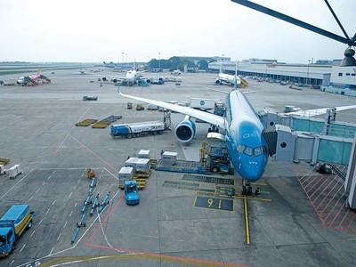 Thị trường vận chuyển hành khách nội địa bằng đường hàng không của Việt Nam, với sự tham gia của 6 hãng bay, đang có mức độ cạnh tranh rất cao. Ảnh: Đức Thanh.