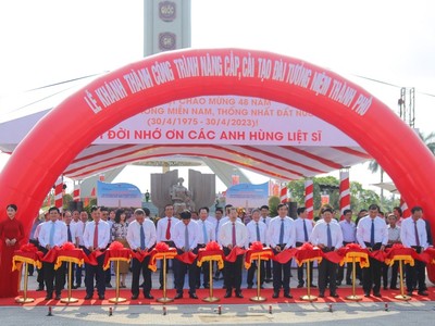 Thành phố Đà Nẵng khánh thành giai đoạn 1 công trình Nâng cấp, tôn tạo Đài Tưởng niệm thành phố và cải tạo mở rộng Quảng trường 29 tháng 3.