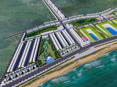 Phối cảnh dự án De Lagi - Bình Thuận, một trong hai dự án đang triển khai dở dang của NBB.