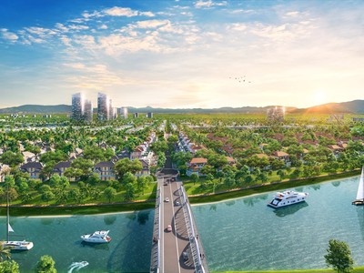 Dự án khu đô thị cao cấp Sunneva Island biệt lập trên đảo Đồng Nò ở Đông Nam Đà Nẵng. Ảnh minh họa.