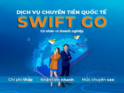 Chuyển tiền ra nước ngoài trong 4 giờ qua Swift GO tại Sacombank