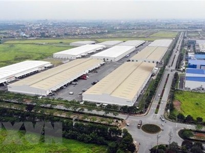 Một góc Khu công nghiệp và Đô thị VSIP Bắc Ninh. (Ảnh: Danh Lam/TTXVN)