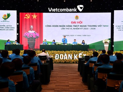 Đại hội Công đoàn Vietcombank lần thứ VI, nhiệm kỳ 2023 - 2028 thành công tốt đẹp