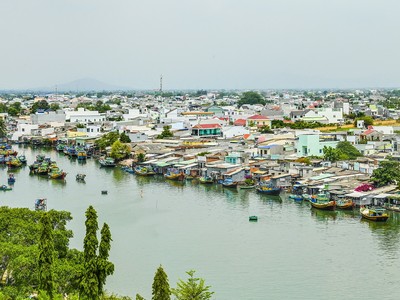 Sông Cà Ty chảy qua TP. Phan Thiết, tỉnh Bình Thuận. Ảnh: Internet.