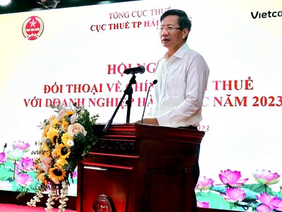 Ông Lê Anh Quân, Phó chủ tịch Thường trực UBND TP. Hải Phòng phát biểu tại Hội nghị. Ảnh: Thanh Sơn.