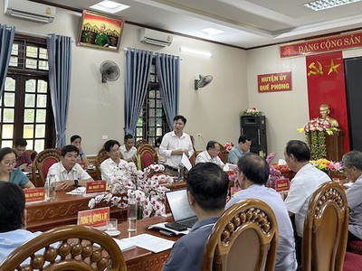 EVNNPT làm việc với lãnh đạo huyện Quế Phong, Nghệ An.