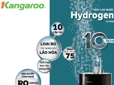 Mới đây, thiết bị tạo ra nước uống giàu hydro-oxy hoạt hóa và phương pháp tạo ra nước uống giàu hydro-oxy hoạt hóa của Kangaroo đã được Cục Sở hữu trí tuệ, Bộ Khoa học và Công nghệ cấp bằng sáng chế độc quyền.