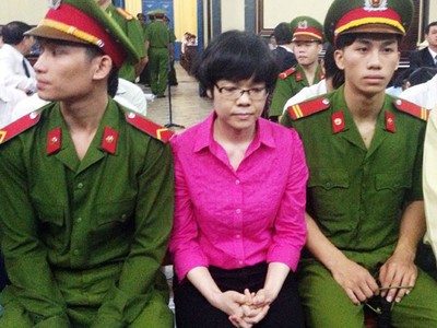 Huỳnh Thị Huyền Như tại tòa - Ảnh: Internet