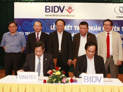 BIDV cam kết tài trợ tín dụng 600 triệu USD cho Vinatex