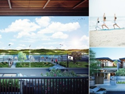 Mẫu biệt thự trực diện sân golf được thiết kế theo phong cách kiến trúc Singapore, từ dự án kết nối trực tiếp ra bãi biển