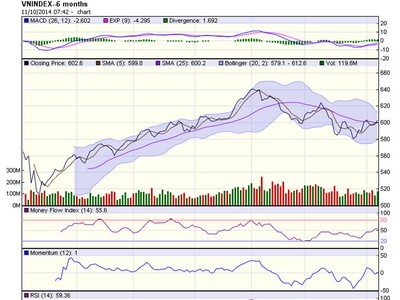 Biểu đồ phân tích kỹ thuật VN-Index (Nguồn: HOSE)