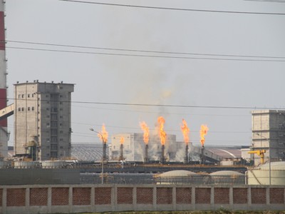 Hệ thống các nhà máy trong công trường Formosa. Ảnh: ĐứcHùng.