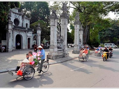 Nét đẹp Hà Nội hấp dẫn đặc biệt du khách nước ngoài, (Ảnh: Thanh Hà/TTXVN) 