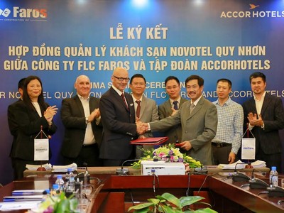 Lễ ký giữa FLC Faros và Tập đoàn AccorHotels là dấu mốc quan trọng trong chiến lược hợp tác giữa hai đơn vị 