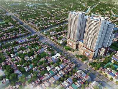 Hòa Phát cất nóc tòa tháp cao nhất của chung cư Mandarin Garden 2