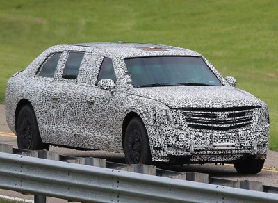 Mẫu xe dành cho Tổng thống Mỹ trên đường thử.