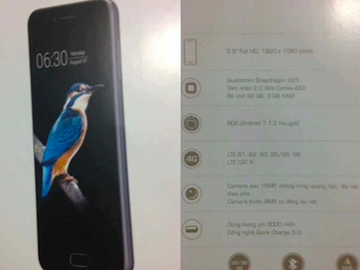 Hình ảnh và cấu hình mới bị rò rỉ của Bphone 2.