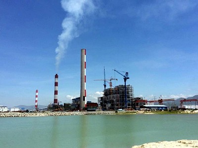 Vũng quay tàu trước nhà máy Vĩnh Tân 1. Ảnh:Phước Tuấn.