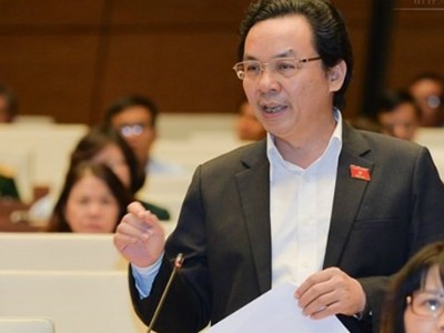 Đại biểu Hoàng Văn Cường (Hà Nội) - Phó hiệu trưởng Đại học Kinh tế Quốc dân.Ảnh: Q.H