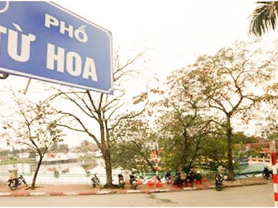 Phố Từ Hoa (quận Tây Hồ) là một trong những tuyến phố vừa được điều chỉnh độ dài.