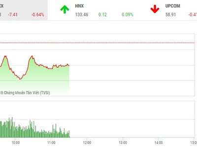 Phiên sáng 16/4: Lực bán áp đảo, VN-Index tiếp tục chìm trong sắc đỏ