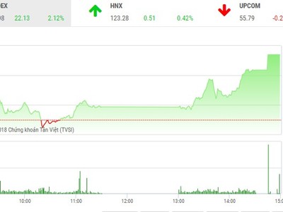 Phiên chiều 14/5: VIC - VRE thăng hoa, VN-Index bứt tốc