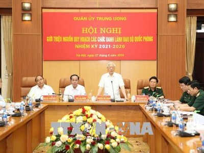 Tổng Bí thư chủ trì Hội nghị quy hoạch lãnh đạo Bộ Quốc phòng