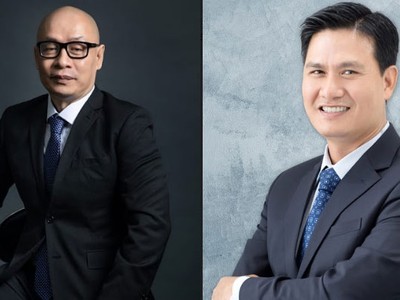 Ông Trần Trí Gia Nguyễn (trái), cựu Phó tổng giám đốc của Hòa Bình và ông Phạm Quân Lực (phải) vừa được bổ nhiệm làm Phó tổng giám đốc Coteccons