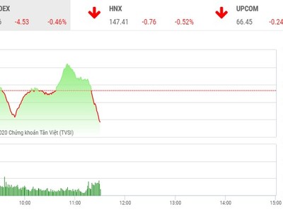 Giao dịch chứng khoán sáng 24/11: Nhà đầu tư chốt lời, VN-Index gục ngã trước "ngưỡng cửa thiên đường"