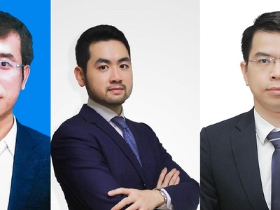 Từ trái qua phải: Ông Nguyễn Văn Minh, ông Võ Quốc Lợi, ông Trần Ngọc Minh