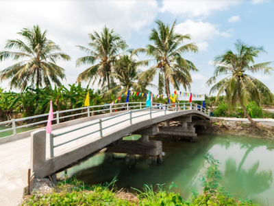 Cầu xây dựng mới được Khang Điền tài trợ 100% chi phí