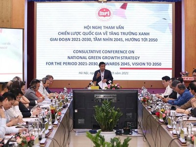 Hội nghị tham vấn các bộ, ngành, cơ quan, các tổ chức quốc tế và đối tác phát triển về xây dựng Chiến lược quốc gia về tăng trưởng xanh giai đoạn 2021-2030, tầm nhìn 2045, hướng tới 2050