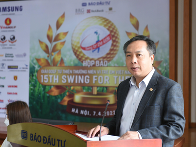 Ông Lê Trọng Minh - Tổng biên tập Báo Đầu tư phát biểu