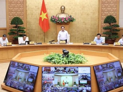 Thủ tướng Phạm Minh Chính chủ trì Hội nghị trực tuyến Chính phủ với địa phương và Phiên họp Chính phủ thường kỳ tháng 9 năm 2022. 