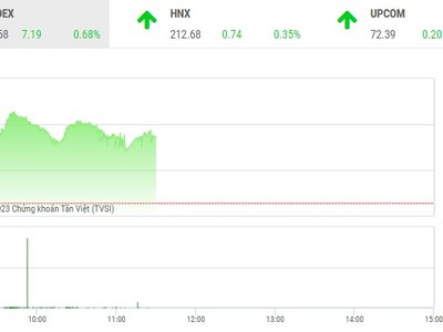 Giao dịch chứng khoán phiên sáng 13/1: Các bluechip đồng loạt tăng, VN-Index tiến đến 1.065 điểm