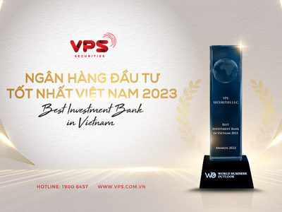 VPS nhận giải Ngân hàng Đầu tư tốt nhất Việt Nam 2023 từ World Business Outlook