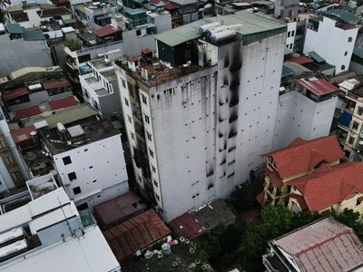 Nhà 37, ngách 29/70 phố Khương Hạ nơi xảy ra vụ cháy đau thương vừa qua