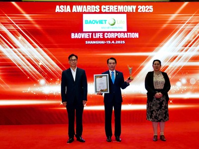 Thương hiệu Bảo Việt Nhân thọ được vinh danh trong TOP 10 Doanh nghiệp tiêu biểu châu Á 2025