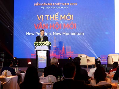 Ông Michael Dwyer, Trưởng bộ phận Tư vấn Thương vụ, KPMG Việt Nam trình bày tại Diễn đàn