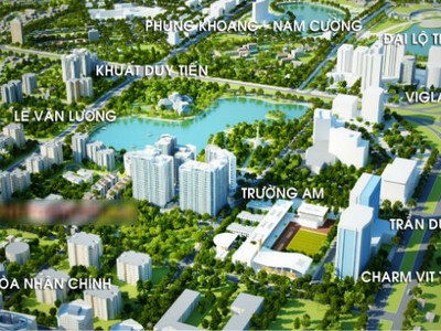 Khi đô thị Đông Nam đường Trần Duy Hưng có vị trí đẹp tại Hà Nội với nhiều dự án khác nhau