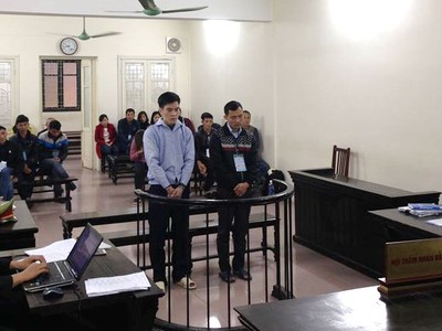 Các bị cáo tại tòa